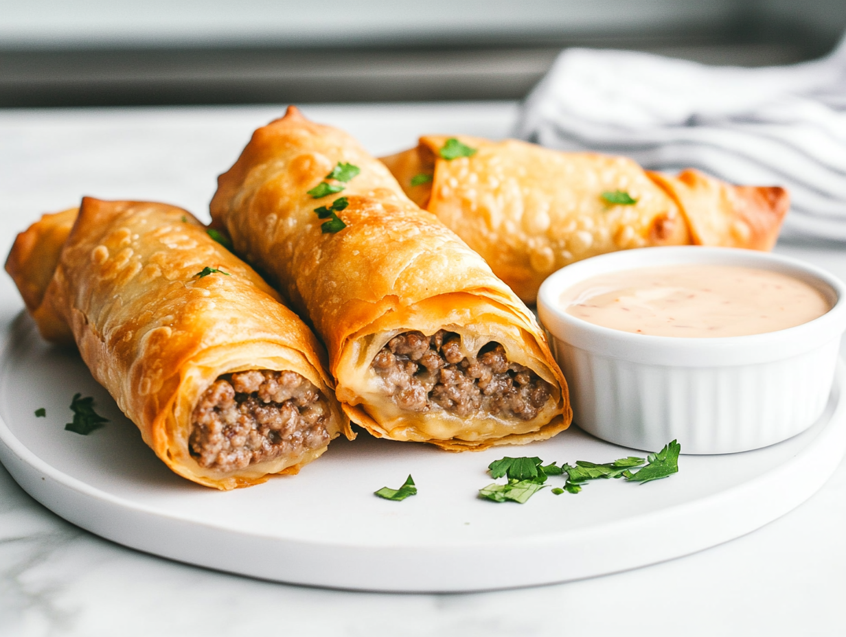 Cheeseburger Spring Rolls Disney: Theme Park Treats!