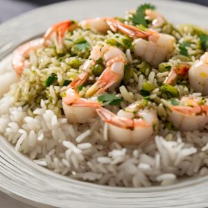 Salsa Verde Shimp and Rice Recipe