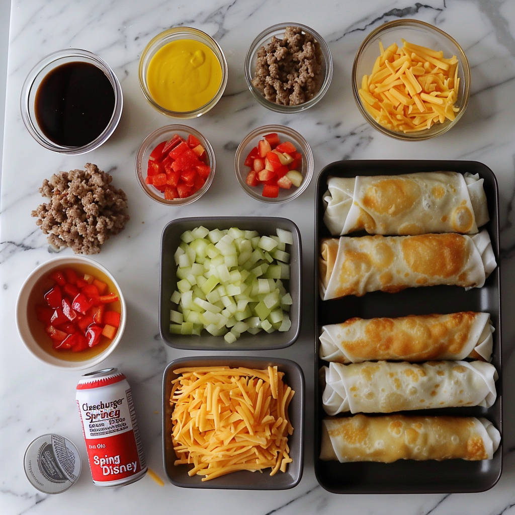 Cheeseburger Spring Rolls Disney