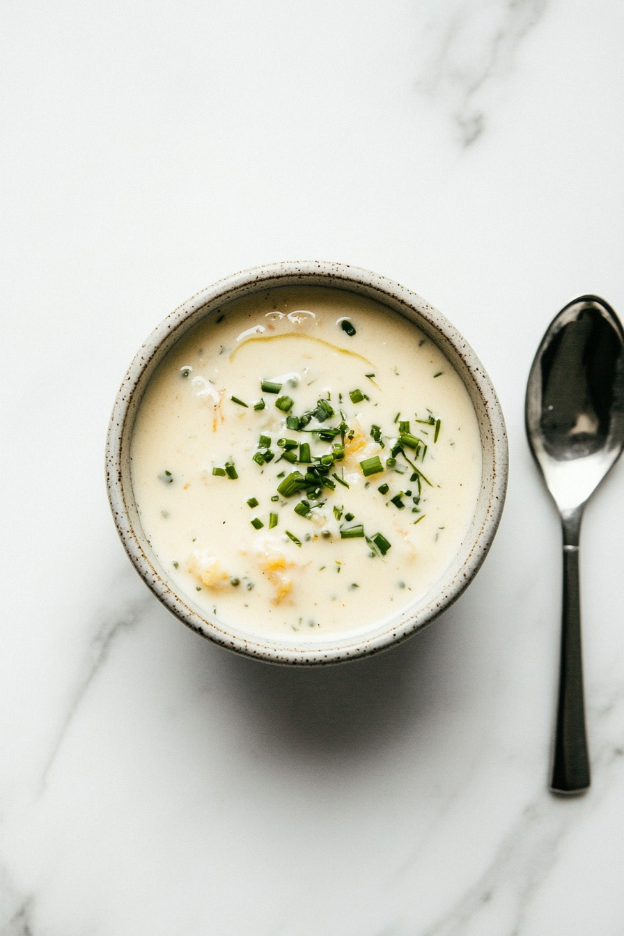 This image shows a small bowl filled with the completed crab cake sauce, placed next to crispy golden crab cakes, ready for dipping and adding extra flavor to the seafood dish.