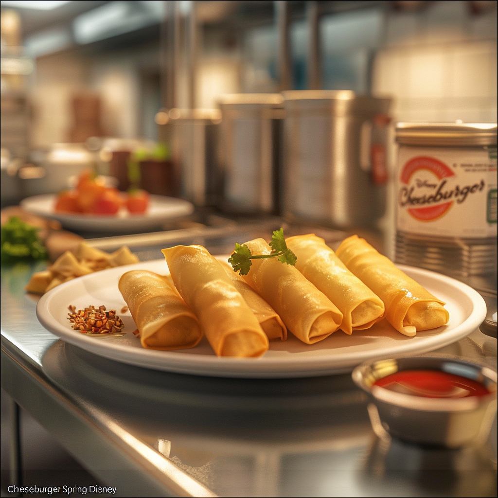 Cheeseburger Spring Rolls Disney