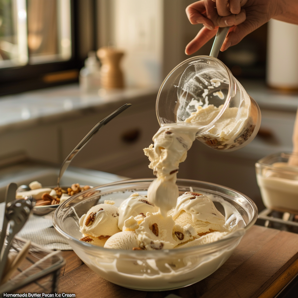 Homemade Butter Pecan Ice Cream