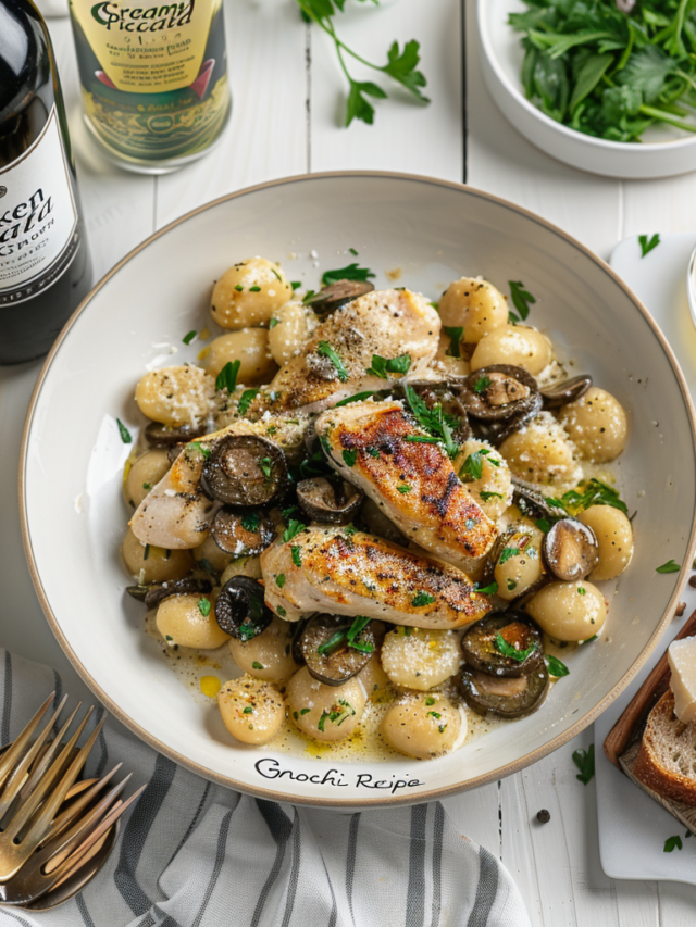 Creamy Chicken Piccata with Gnocchi Recipe