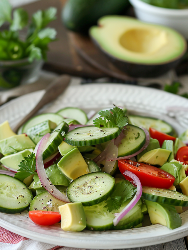 Cucumber Avocado Salad Recipe