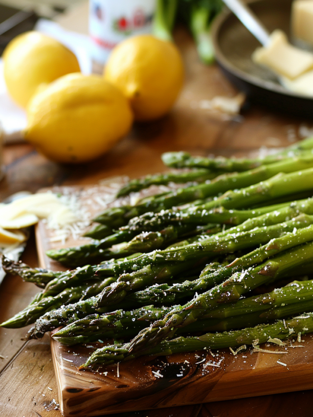 Roasted Asparagus with Lemon, Butter, and Parmesan