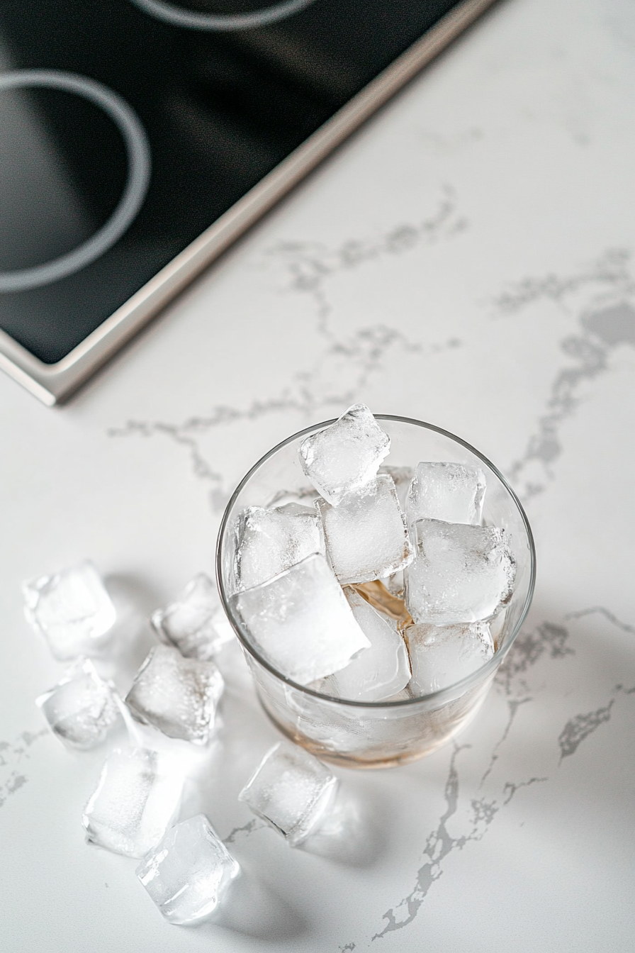 This image shows a cocktail shaker being vigorously shaken, mixing vodka, grape juice, and lime juice until cold and well-blended for the Transfusion cocktail