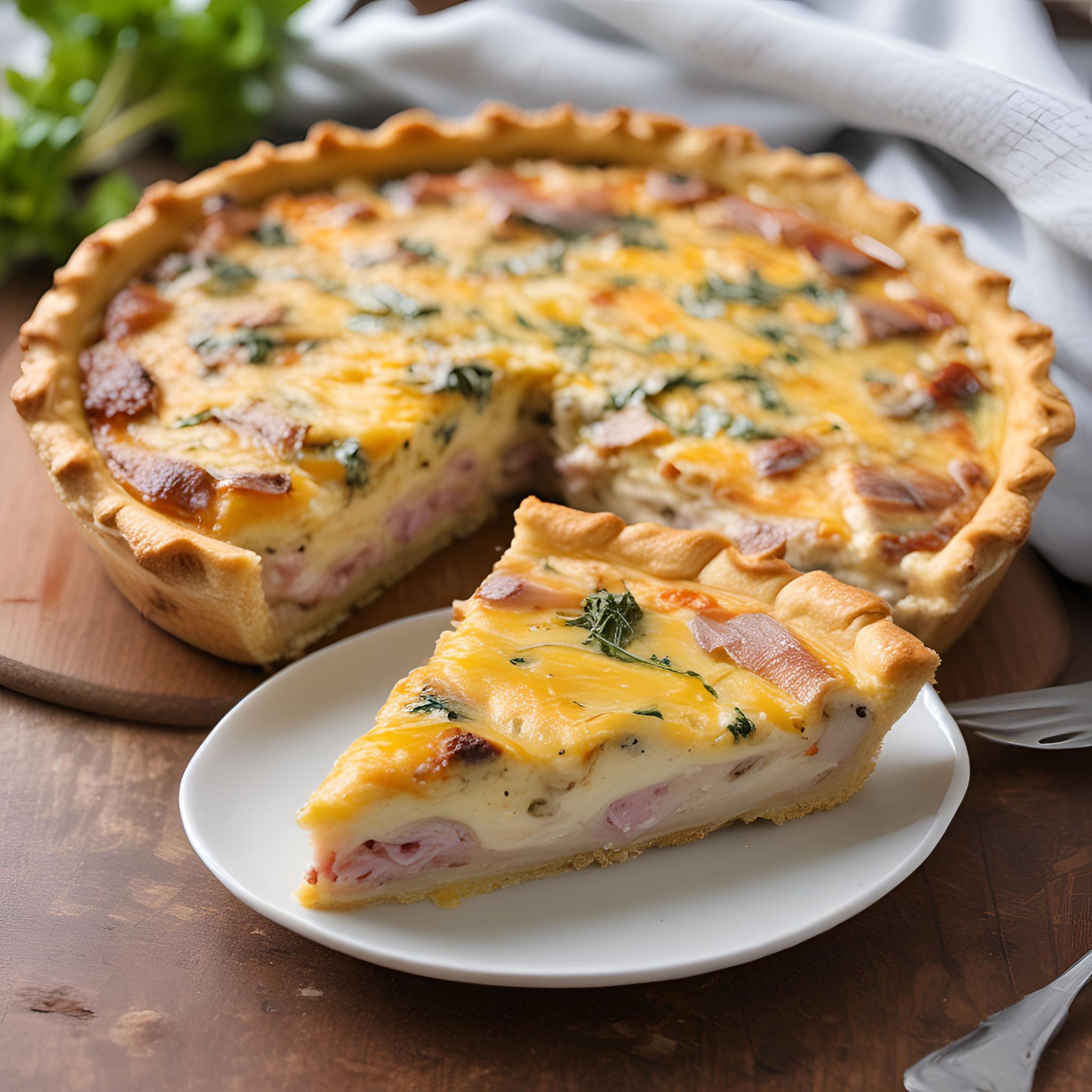 Ham and Swiss Quiche Recipe: Easy Homemade Brunch!