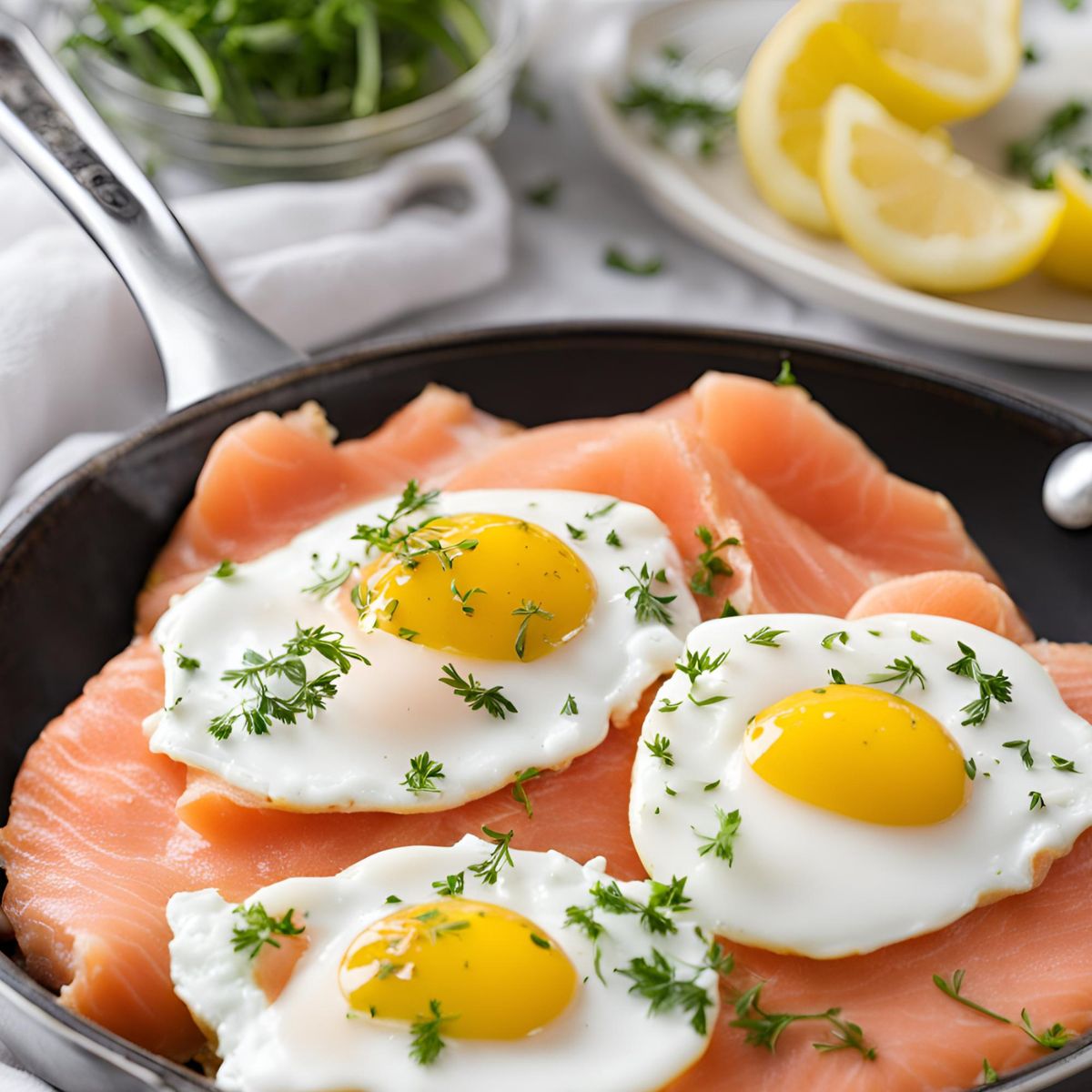 Smoked Salmon and Eggs Recipe: Elegant Breakfast Delight