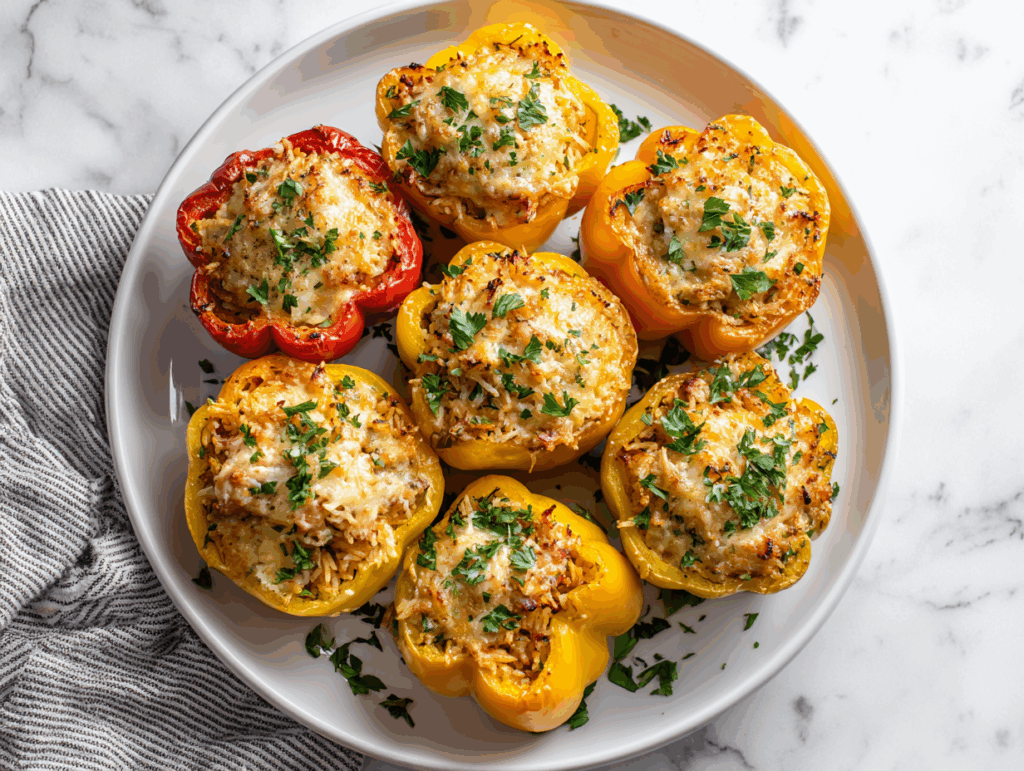 Dirty Rice Stuffed Peppers: Savory Southern Peppers!