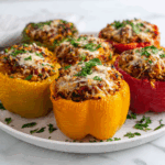 Dirty Rice Stuffed Peppers: Savory Southern Peppers!