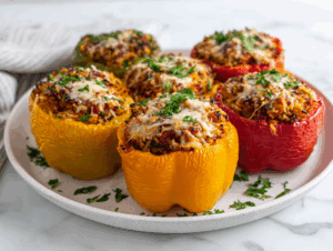 Dirty Rice Stuffed Peppers: Savory Southern Peppers!
