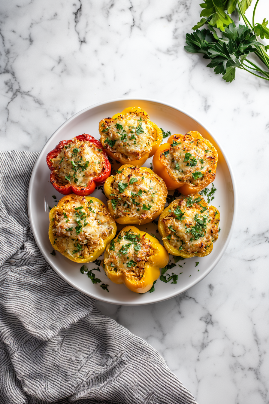 Dirty Rice Stuffed Peppers: Savory Southern Peppers!