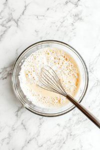 This image shows the grits simmering on low heat in the saucepan, being stirred occasionally to ensure a smooth and creamy texture without any lumps.