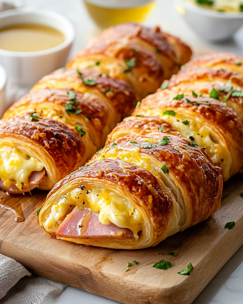 Ham and Cheese Crescent Roll-Up