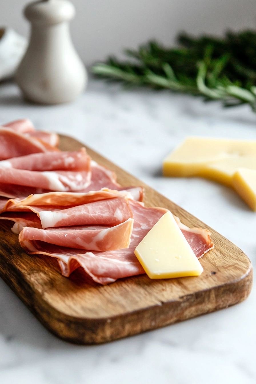 Place a slice of ham