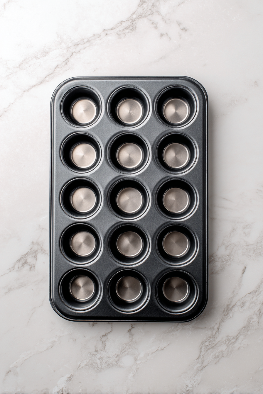 Preheat your oven to 325 degrees F (165 degrees C) and lightly grease 36 mini muffin cups with cooking spray.