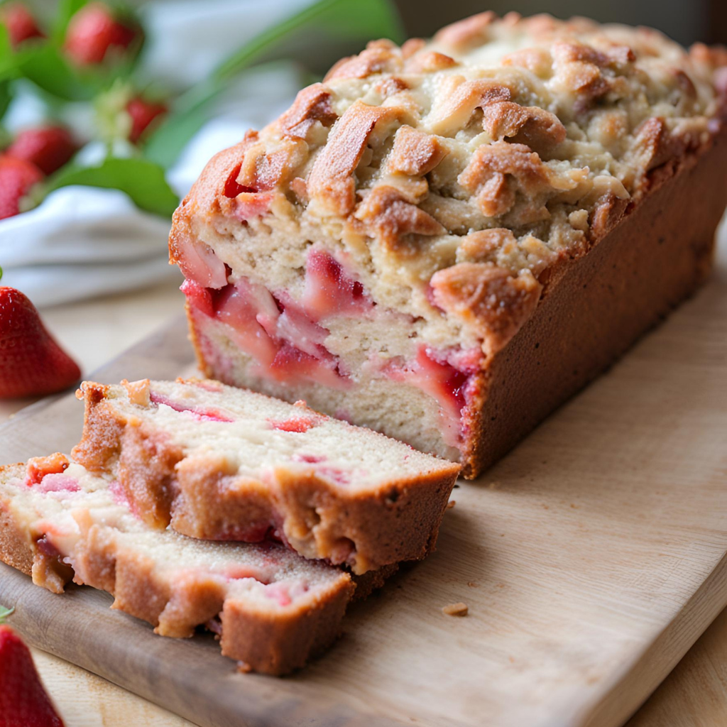 strawberry rhubarb bread