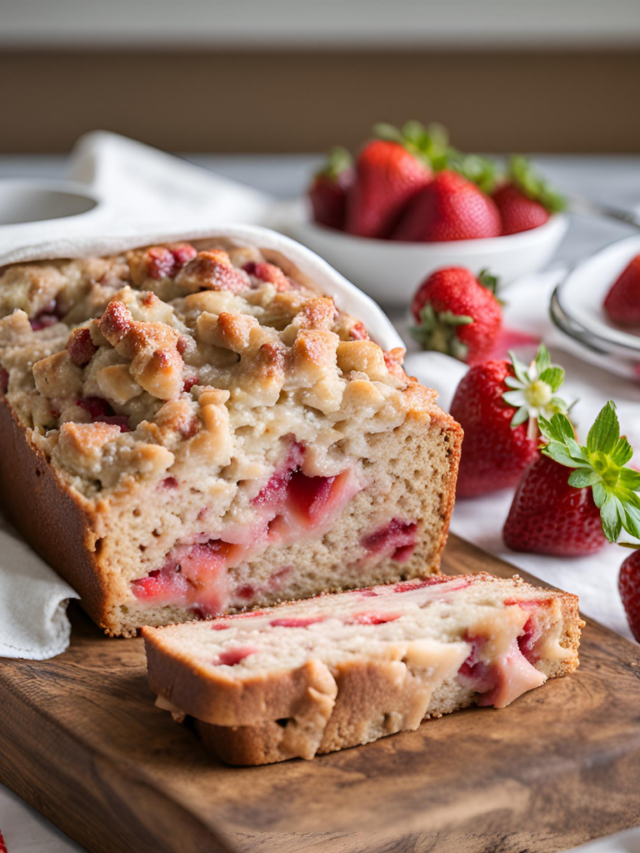 strawberry rhubarb bread