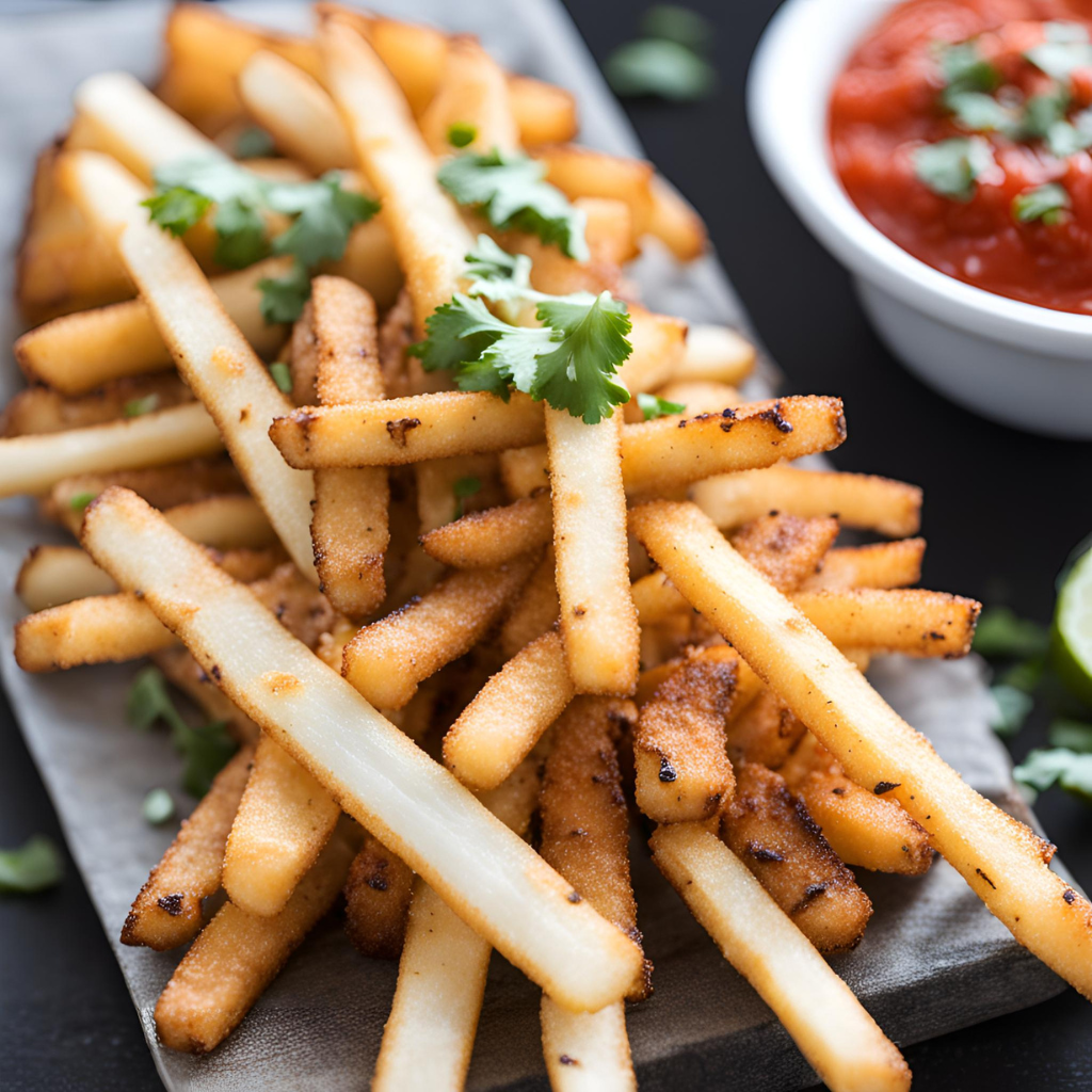 Jicama Fries: Crispy And Savoury Fries! - The Fresh Man cook