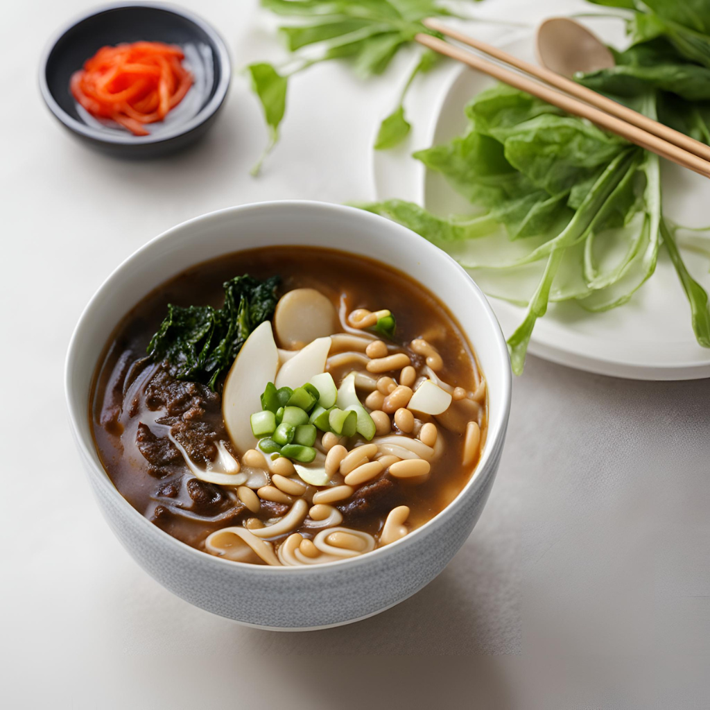 korean soybean paste soup vegetarian 