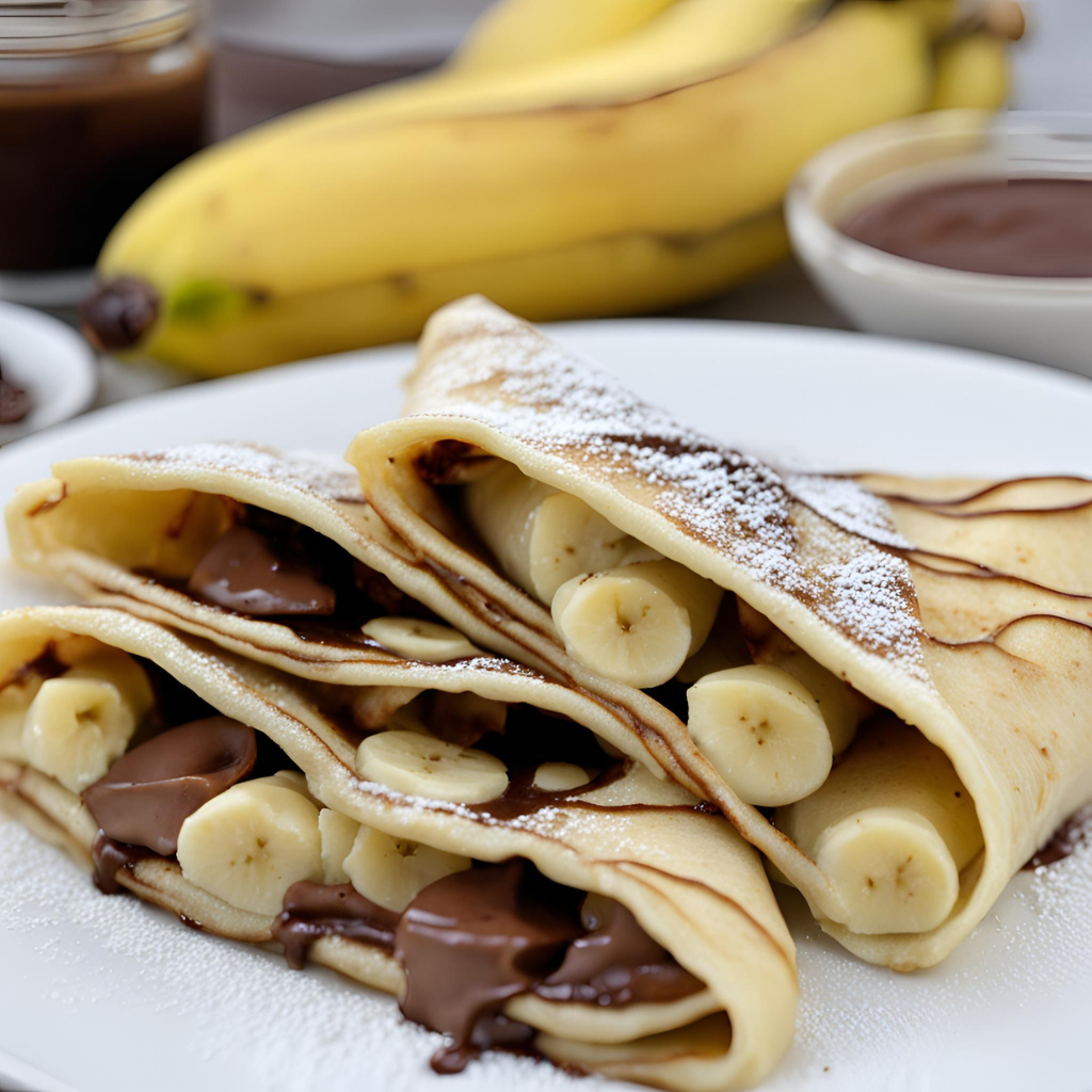 nutella banana crepes