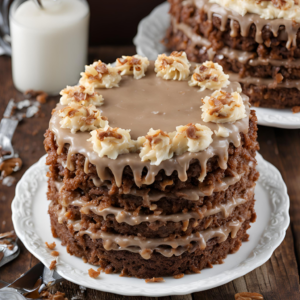 old fashioned german chocolate cake icing