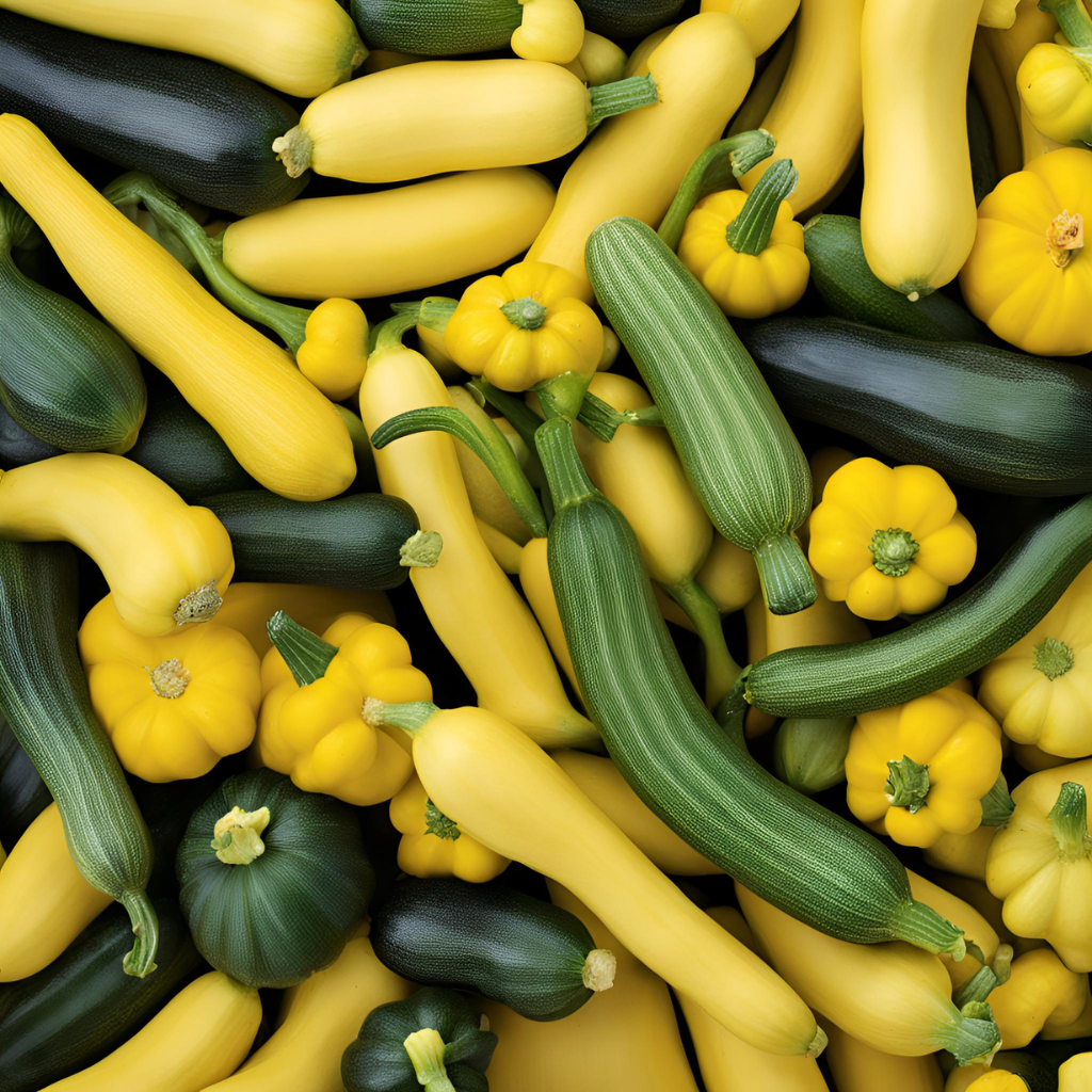 yellow squash and zucchini