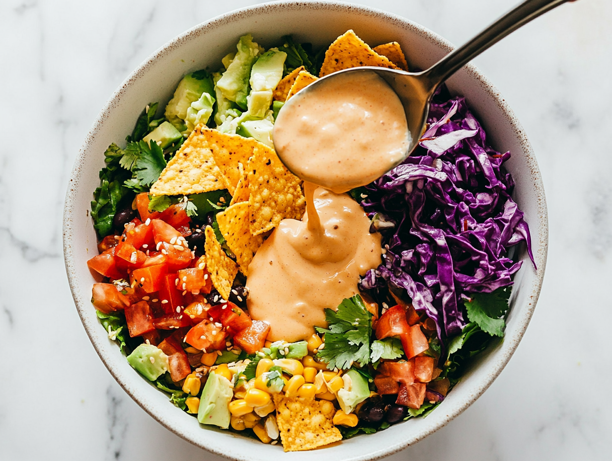 This image shows a small bowl filled with a vibrant blend of homemade Taki seasoning, showcasing its rich colors and textures, perfect for sprinkling on snacks and dishes.