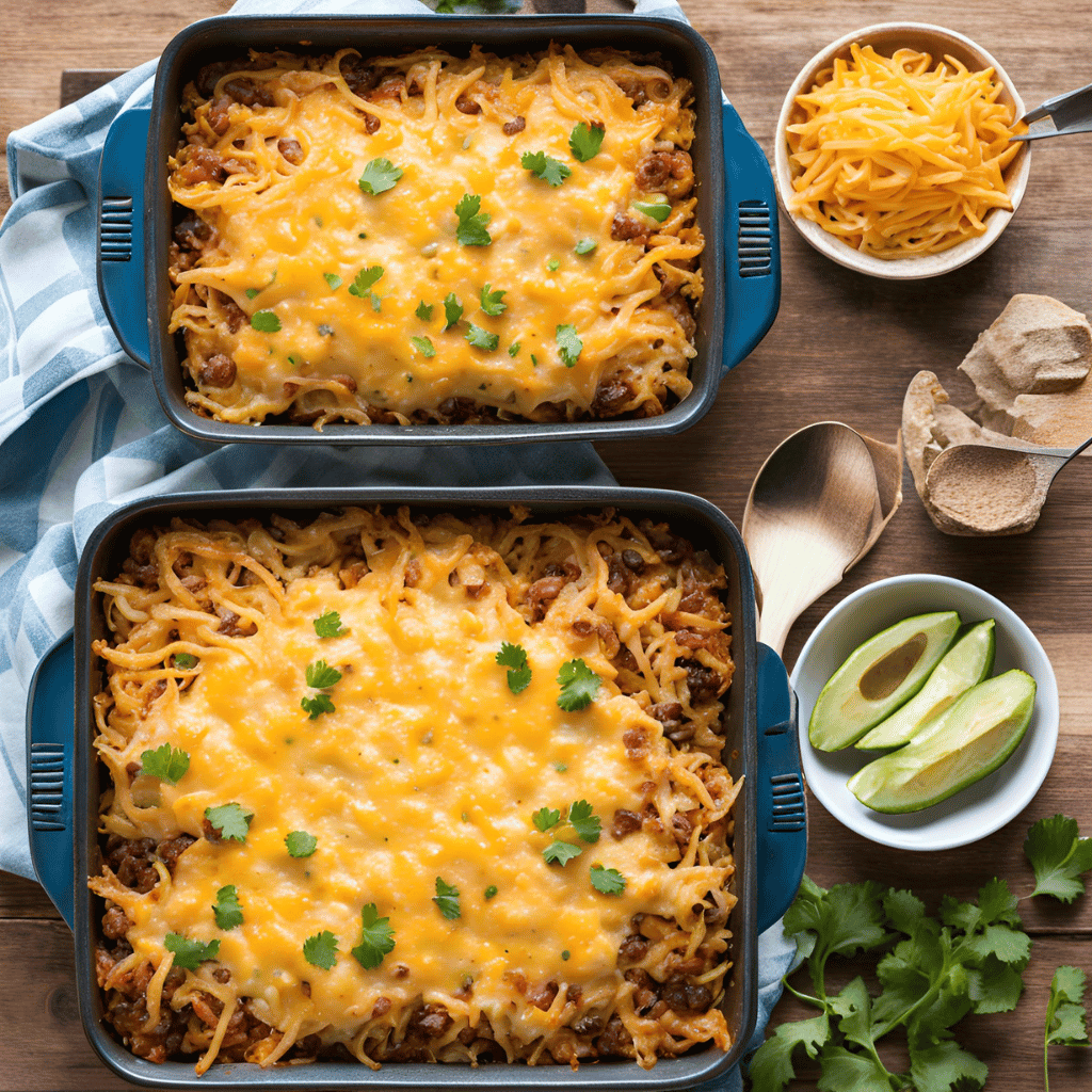 Cheesy Taco Hashbrown Casserole