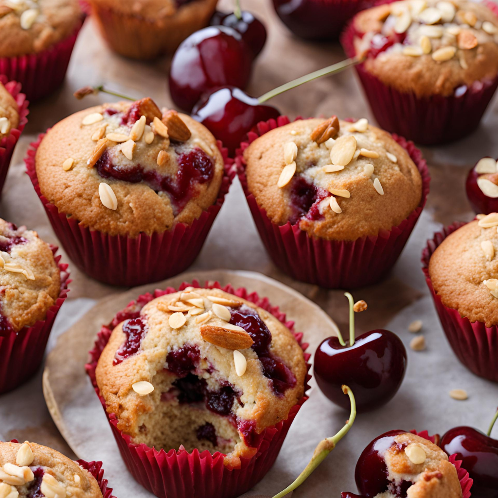 Cherry Almond Muffins