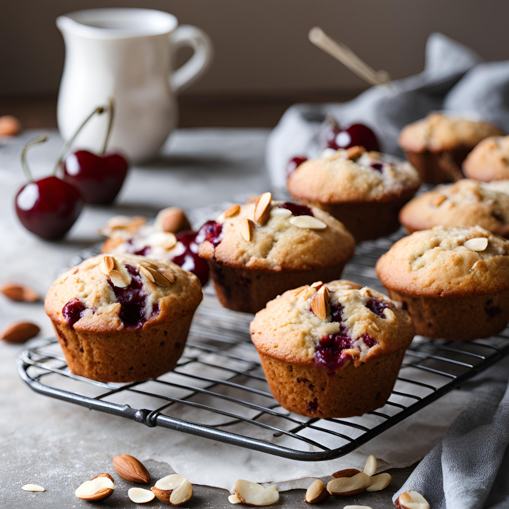 Cherry Almond Muffins