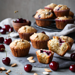 Cherry Almond Muffins