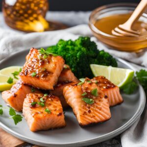 Honey Garlic Salmon Bites Recipe