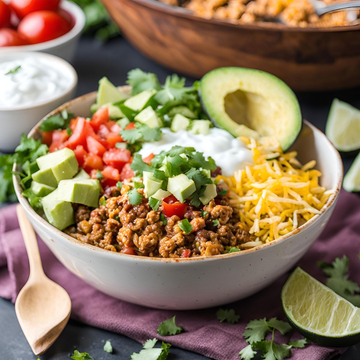 Ground Chicken Taco Bowl Recipe: Hearty and Satisfying!