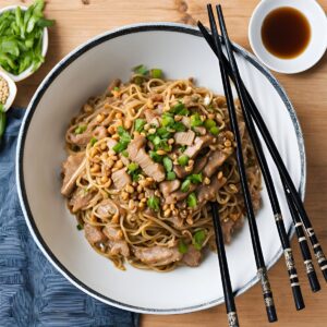 Pork Peanut Noodles Recipe