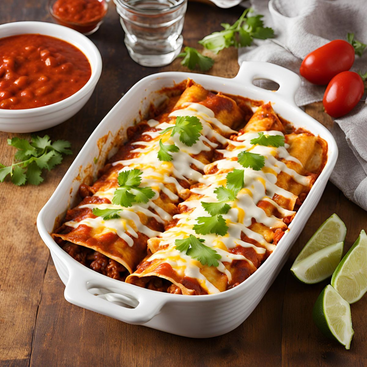 Chicken Enchiladas with Red Sauce Recipe-image