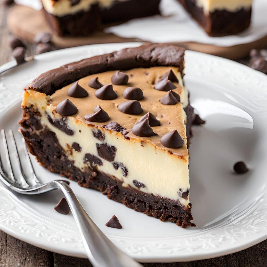 How To Make Chocolate Chip Brownie Cheesecake?