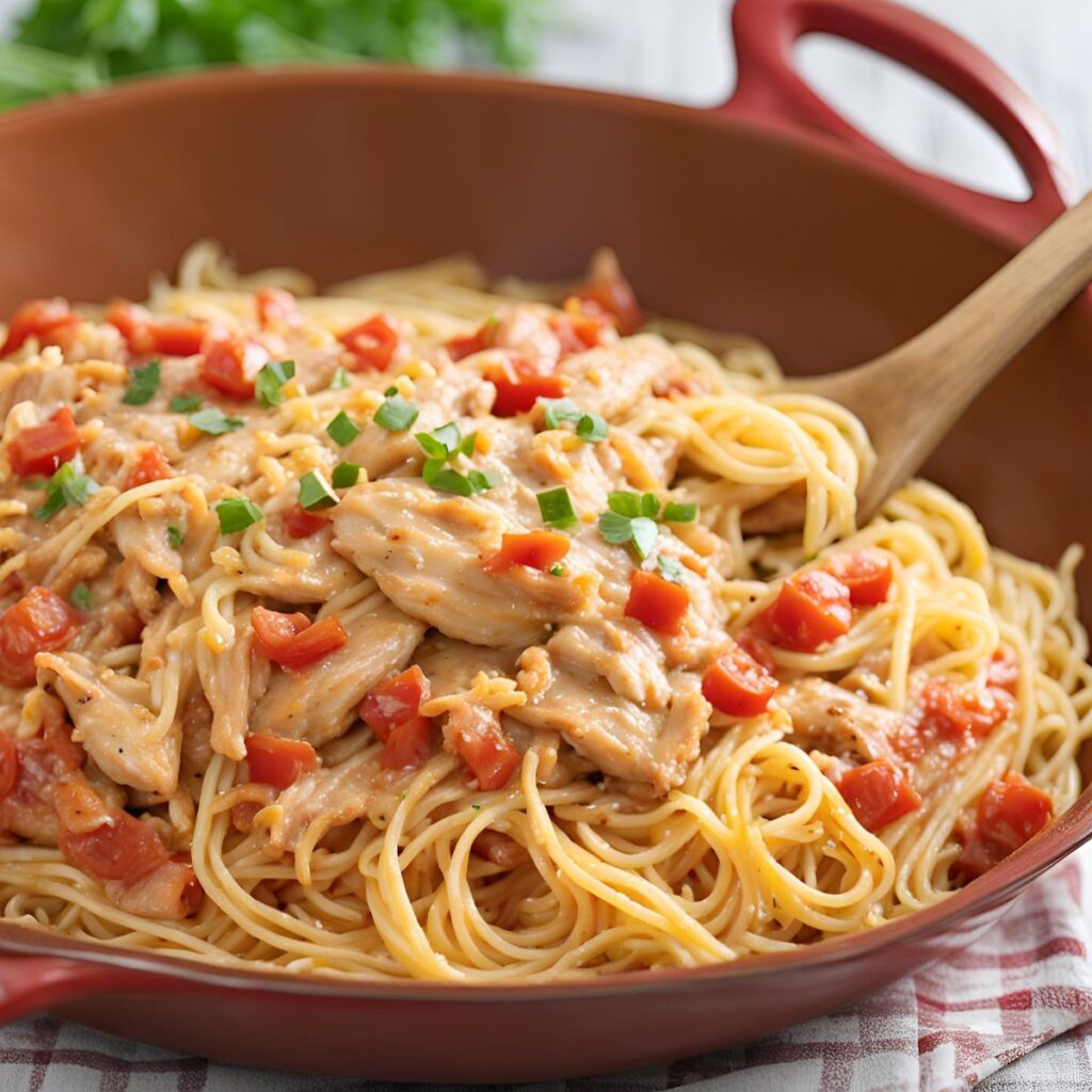 What To Serve With Chicken Spaghetti With Rotel Recipe?