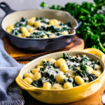 Creamy Kale And Gnocchi Bake