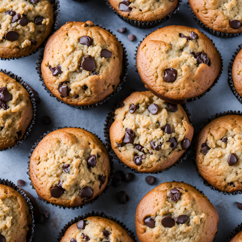 Oatmeal Banana Chocolate Chip Muffins