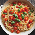 Pasta With Fresh Tomatoes, Garlic, And Basil