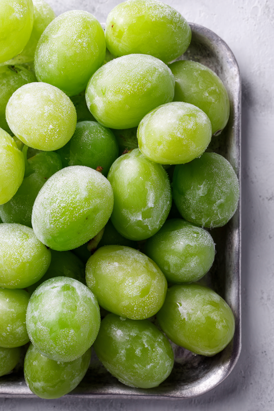 Place grapes in the freezer for 15–20 minutes until chilled but not frozen solid.