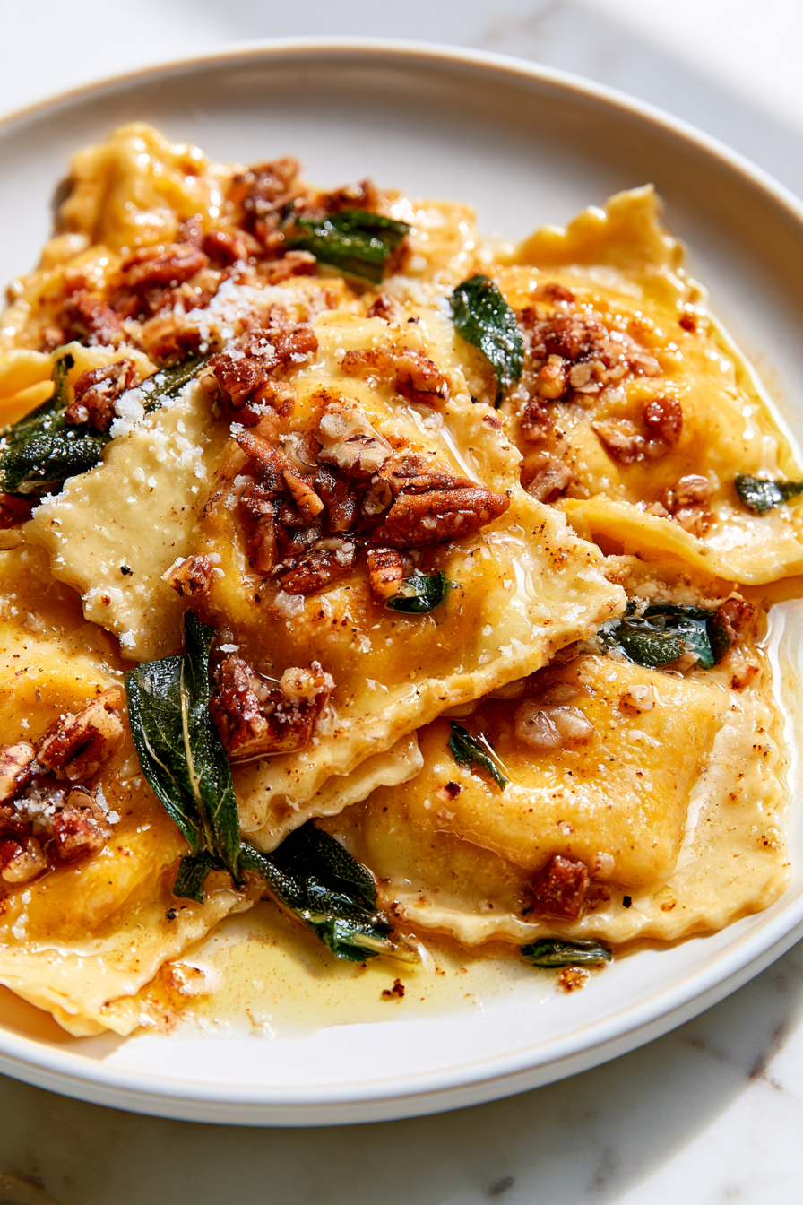 Serve Pumpkin Ravioli