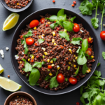 Spicy Red Quinoa Salad