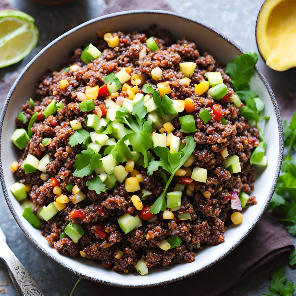 Spicy Red Quinoa Salad