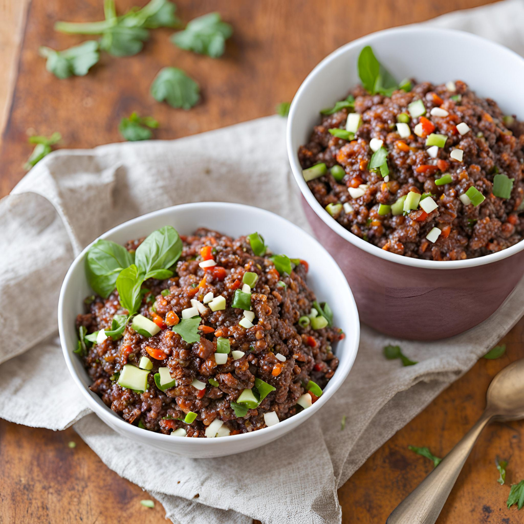 Spicy Red Quinoa Salad 