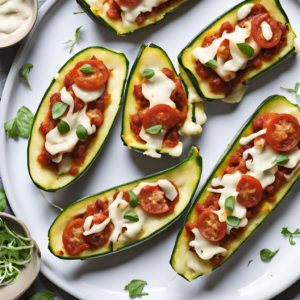 Zucchini Pizza Boats