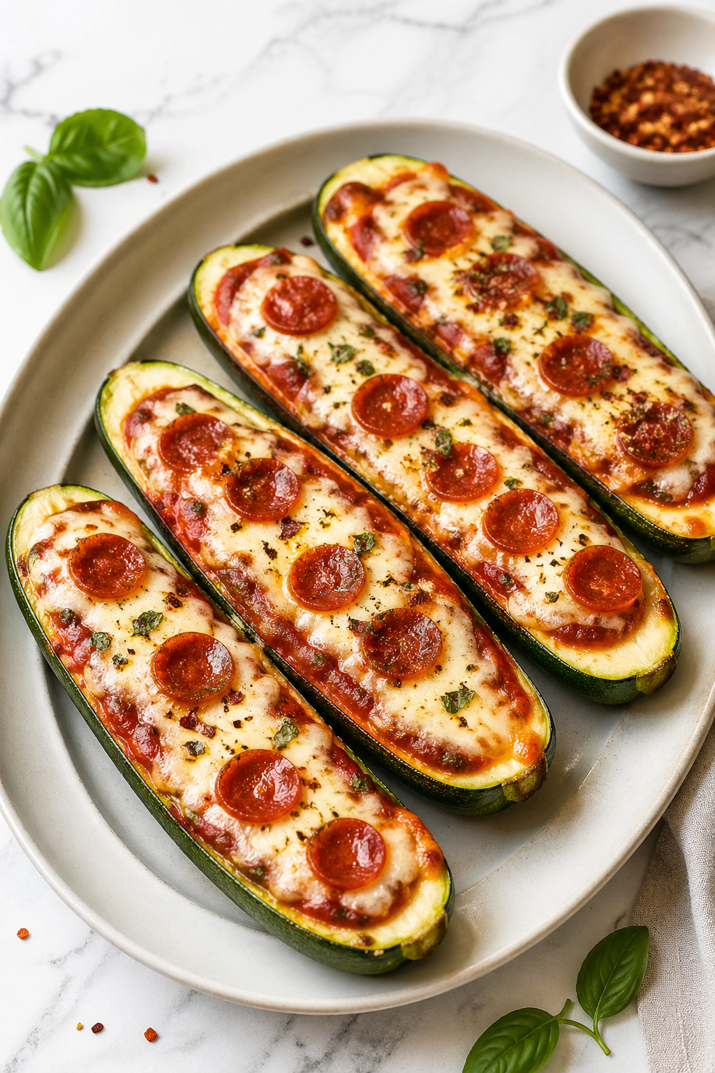 Zucchini Pizza Boats Recipe
