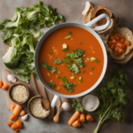 blended vegetable soup