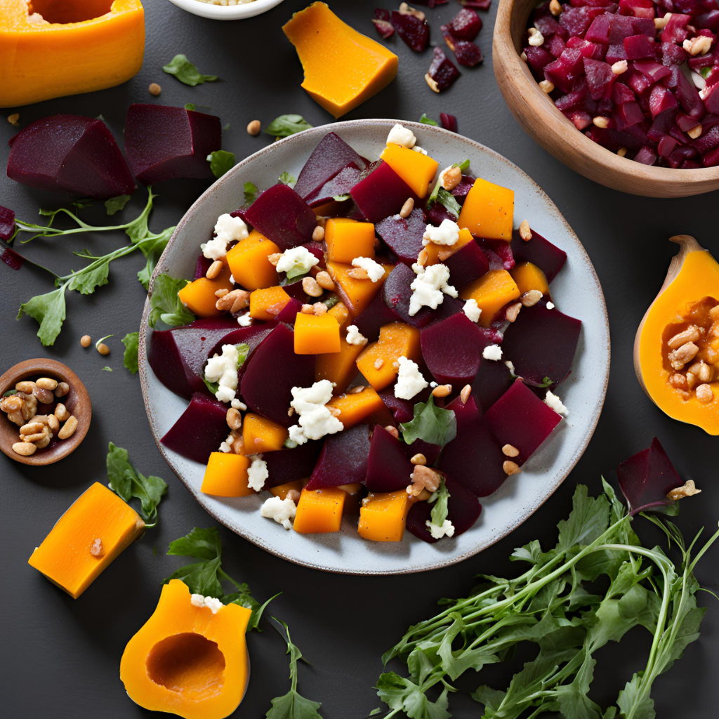 butternut squash beet salad